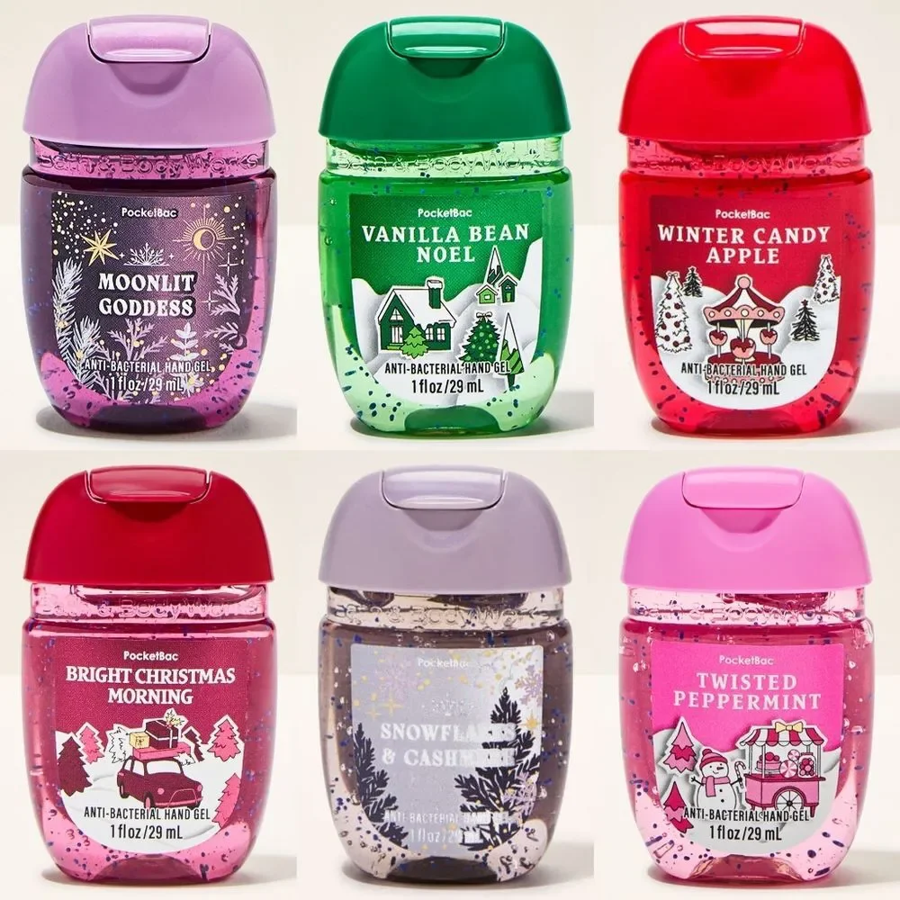 Bath Body Works Pocketbac Hand Sanitizer Gel Set of 6 NEW Rare